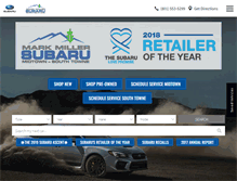 Tablet Screenshot of markmillersubaru.com